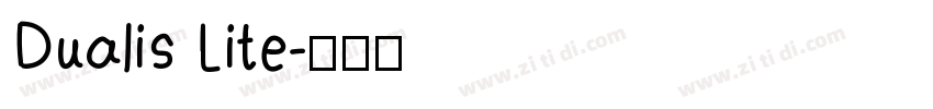 Dualis Lite字体转换